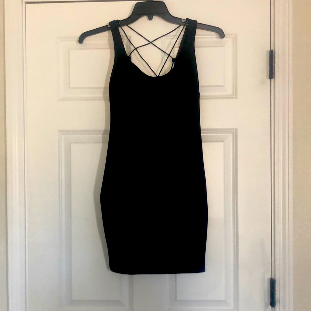 Guess black mini dress